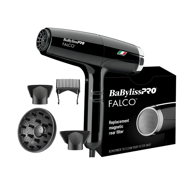 babylisspro falco professional ionic high performance hairdryer bab8550c
