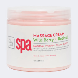bcl spa wildberry + retinol massage cream 16oz