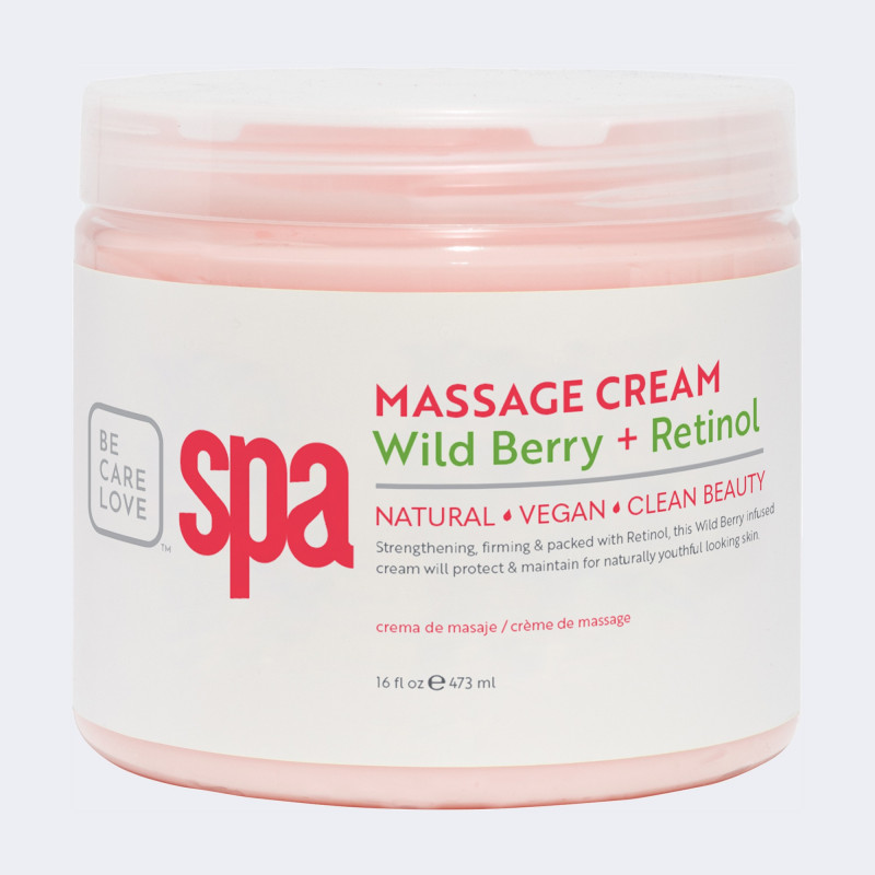 bcl spa wildberry + retinol massage cream 16oz