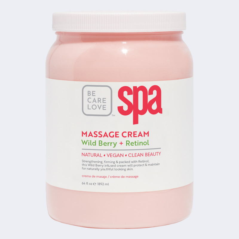 bcl spa wildberry + retinol massage cream 64oz