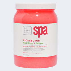 bcl spa wildberry + retinol sugar scrub 64oz