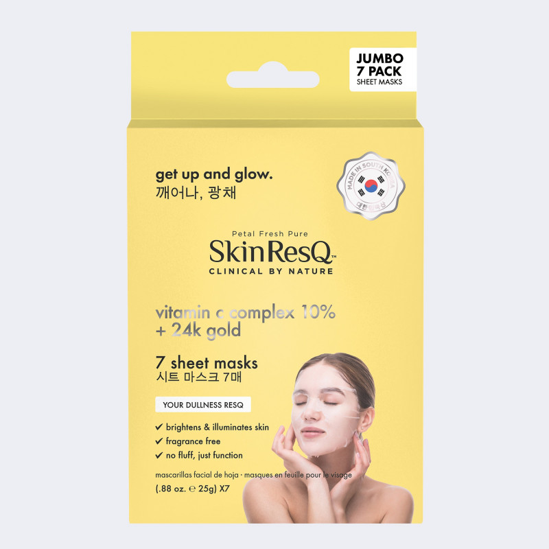 bcl get up & glow korean sheet mask 7pc