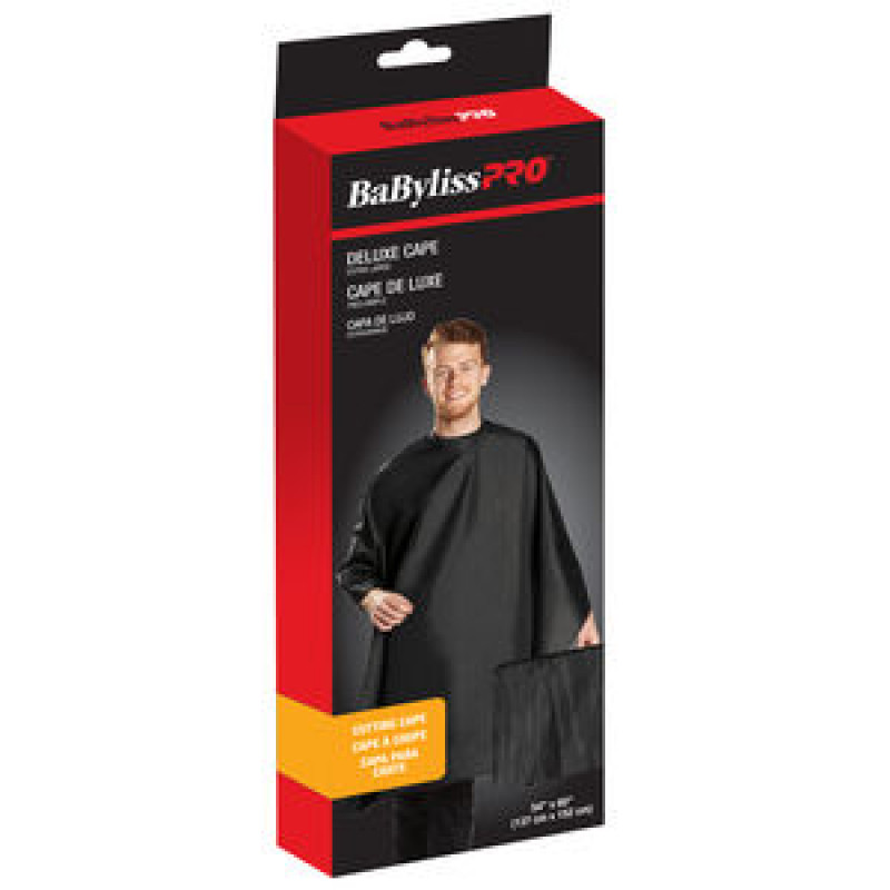 babylisspro extra-large cutting cape black (52″ x 58″) # bes360xlbkucc