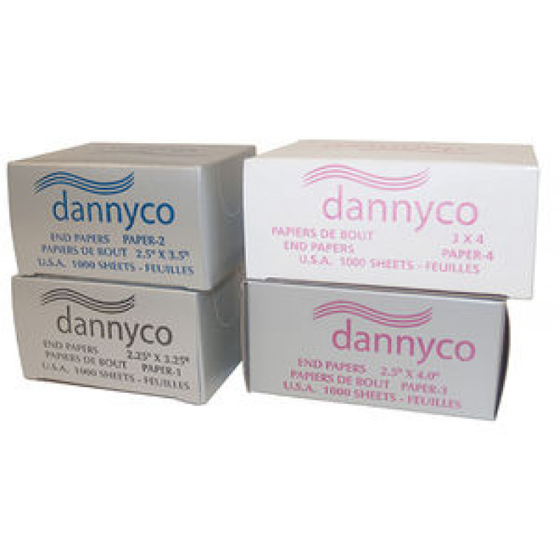 dannyco end papers dispenser box 1000 pc 2-1/2