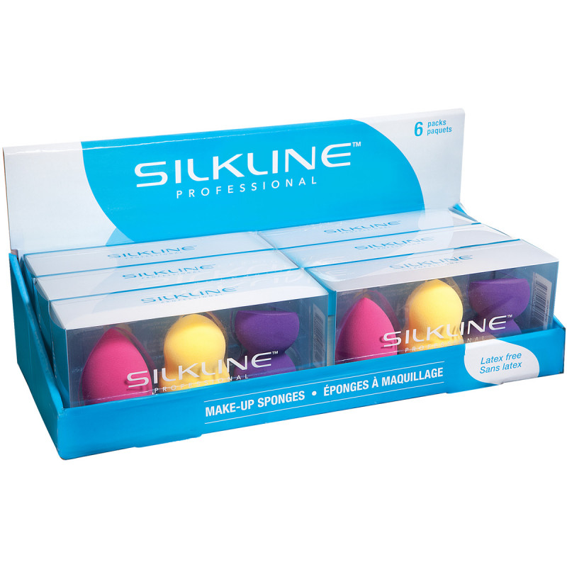 silkline latex-free make-up sponges 3pc # spongekitc
