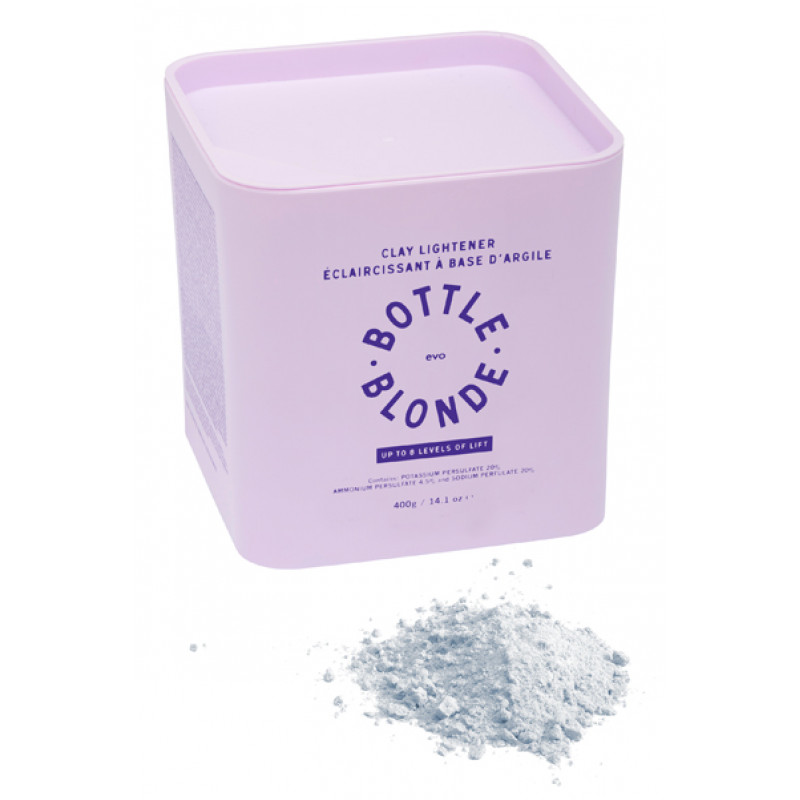 evo bottle blonde clay lightener 400g