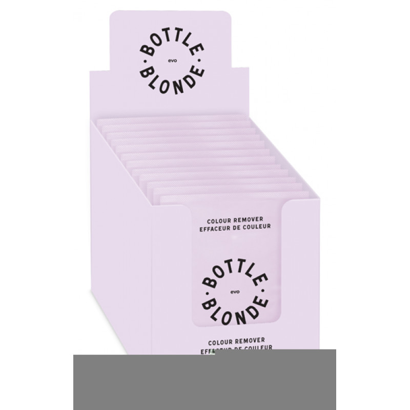 evo bottle blonde color remover display (12x50g)