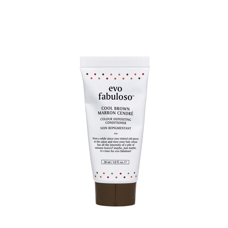 evo fabuloso cool brown colour depositing conditioner 30ml