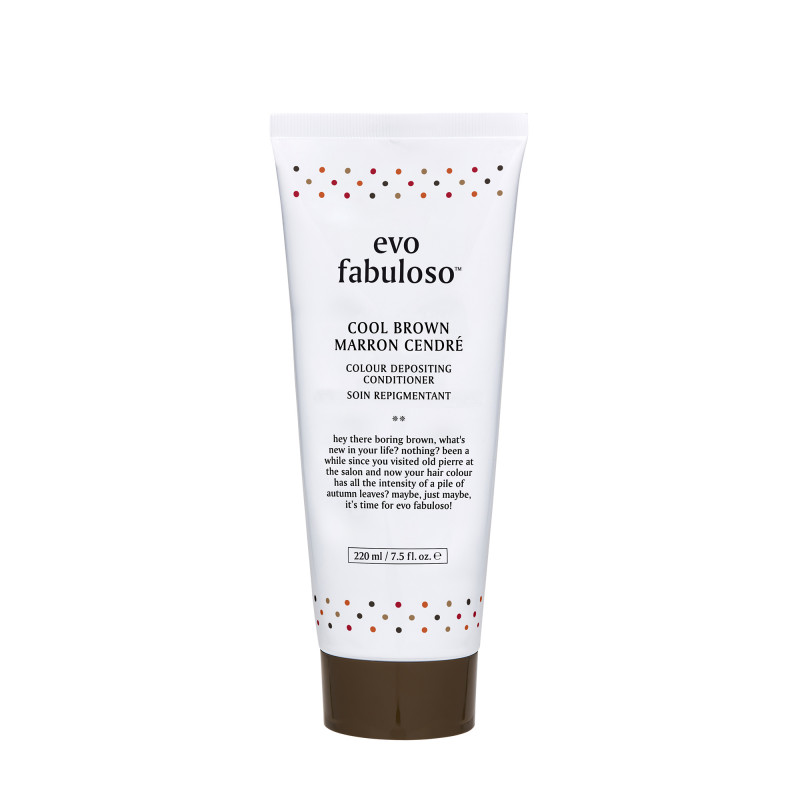 evo fabuloso cool brown colour depositing conditioner 220ml