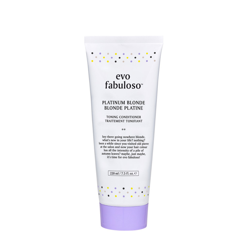 evo fabuloso platinum blonde colour depositing conditioner 220ml
