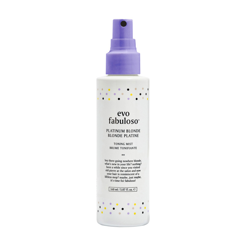 evo fabuloso platinum blonde toning mist 140ml