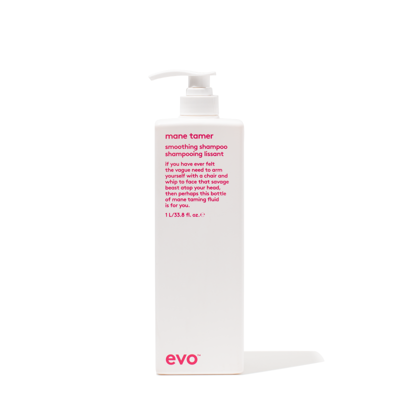 evo mane tamer smoothing shampoo litre