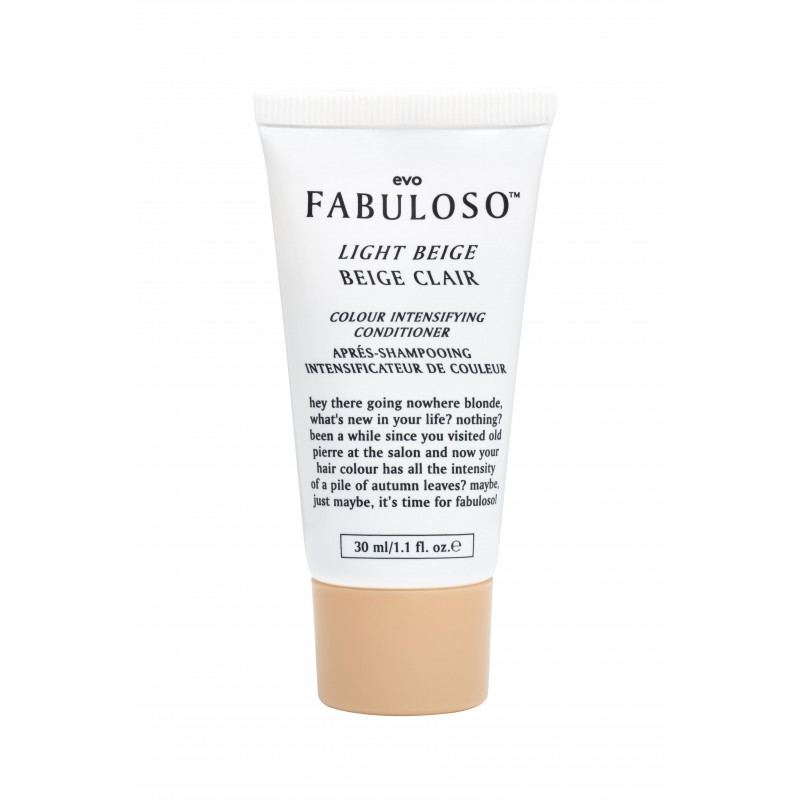 evo fabuloso light beige colour depositing conditioner 30ml