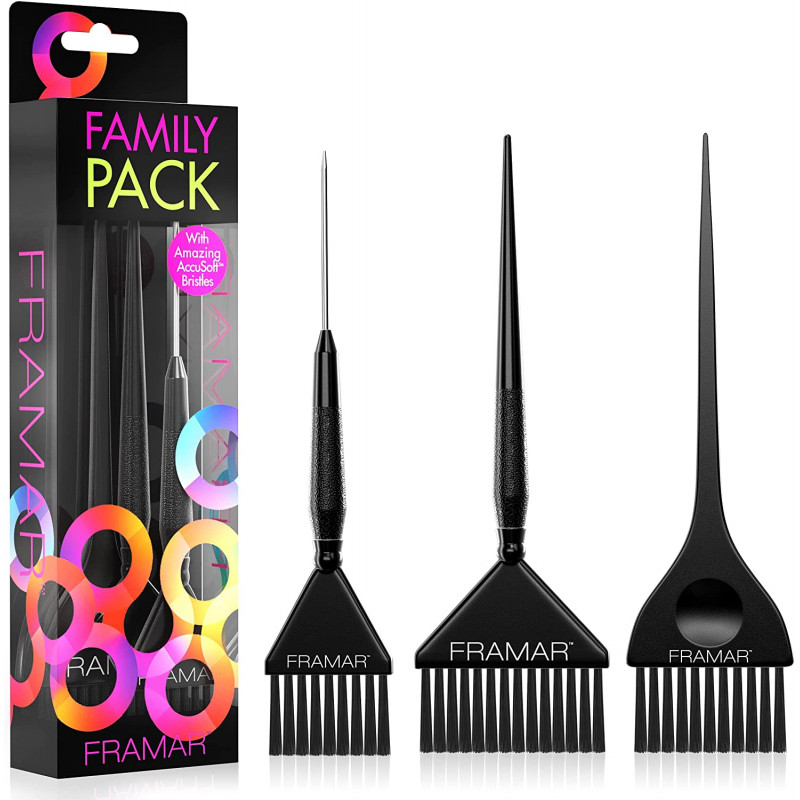 framar family pack color brush set 3pc