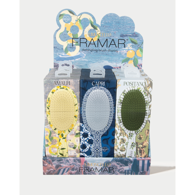 framar limoncello brush display 9pc