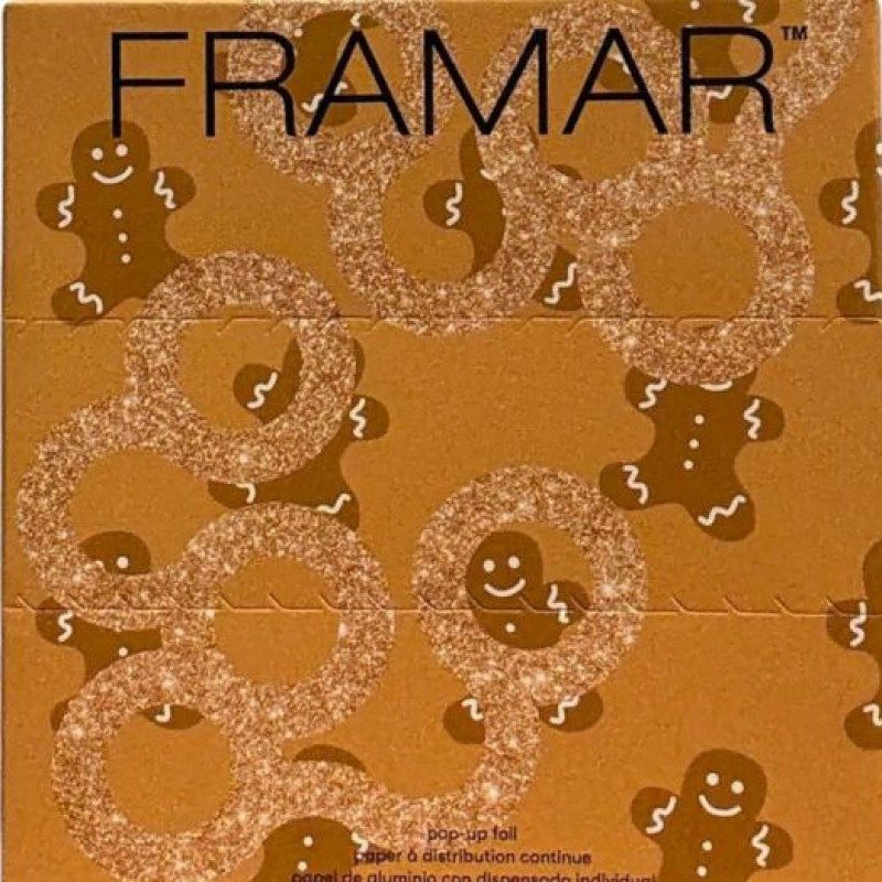 framar ginger bread man 5x11 pop up holiday foil 100pc