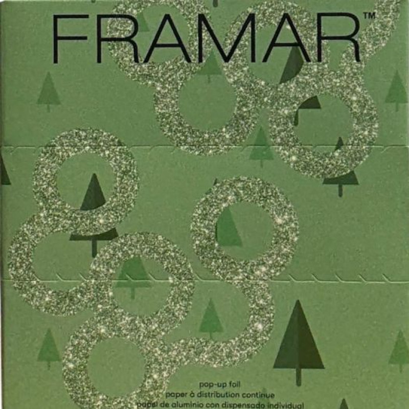 framar green tree 5x11 pop up holiday foil 100pc