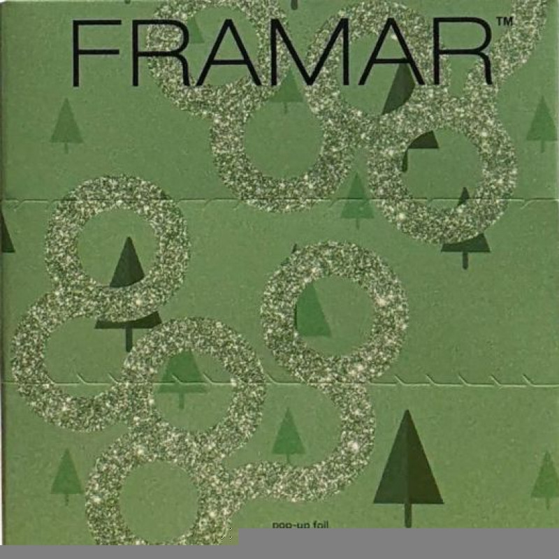 framar green tree 5x11 pop up holiday foil 100pc