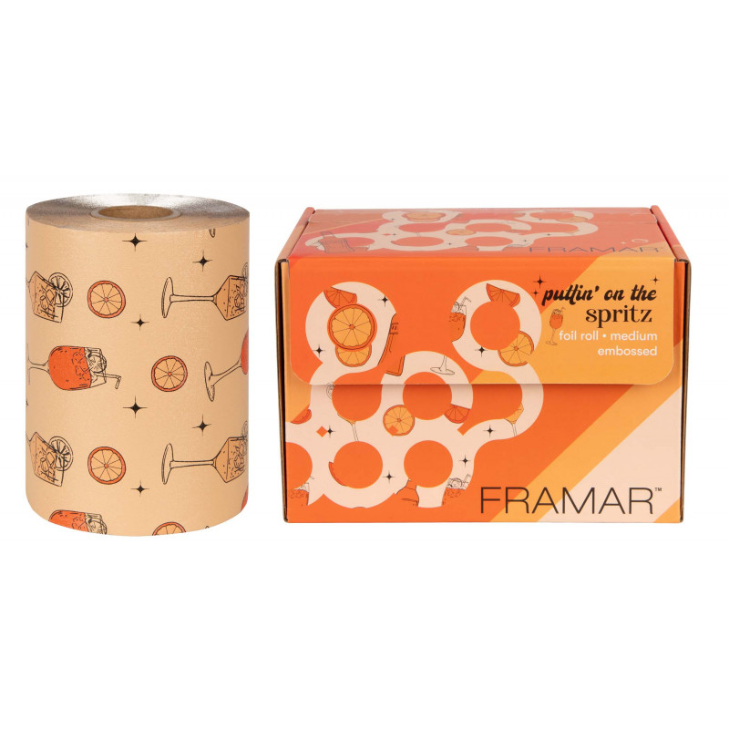 framar puttin on the spritz medium embossed foil roll 320ft