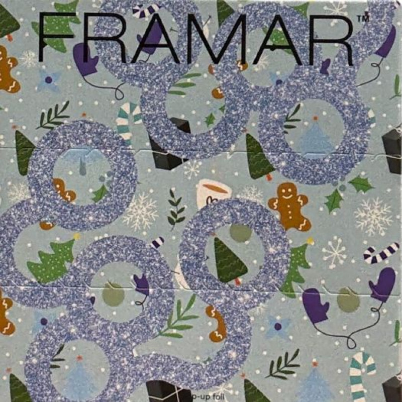 framar winter 5x11 pop up holiday foil 100pc