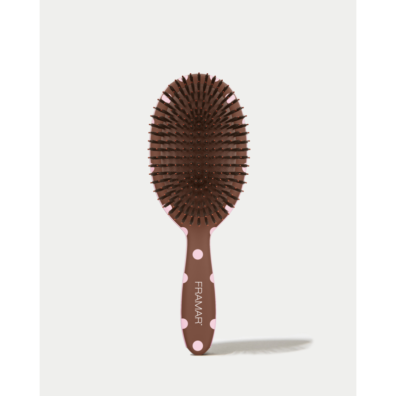framar polish brush chocolate polka dot