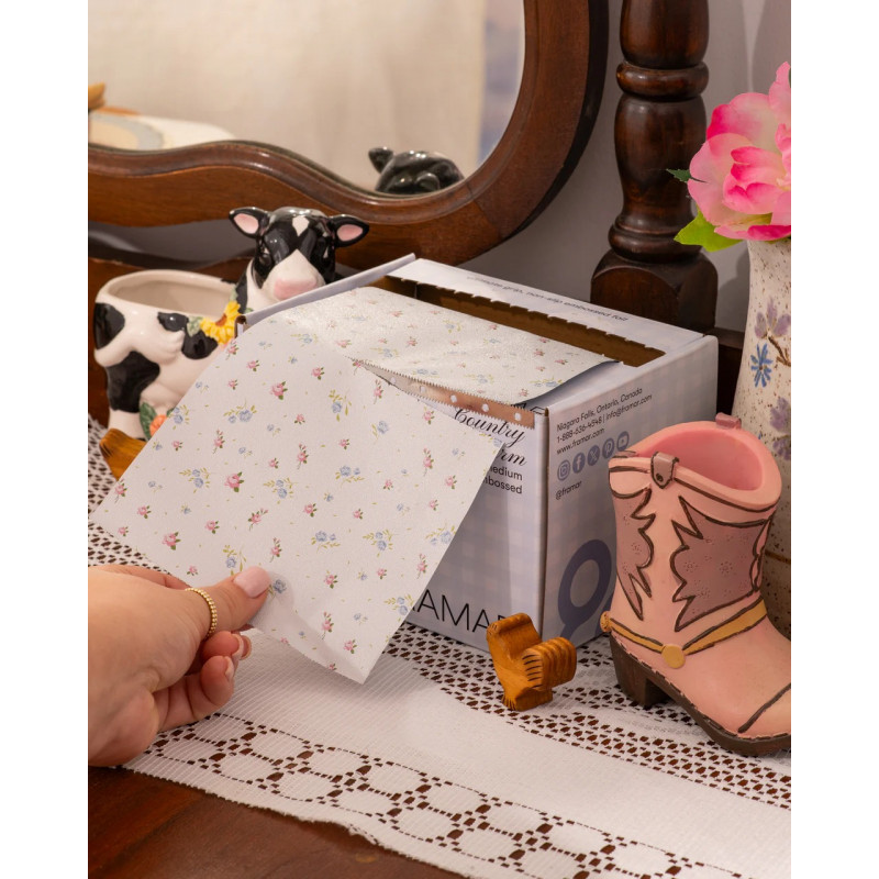 framar country charm medium embossed foil roll 320ft