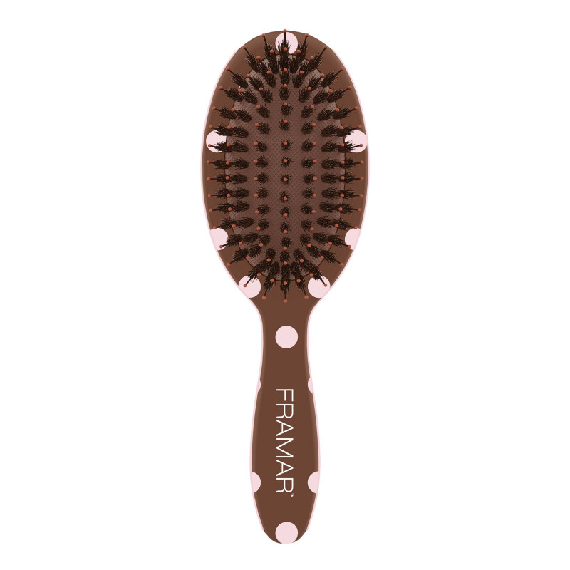 framar chocolate polka dots mini polish brush 1pc