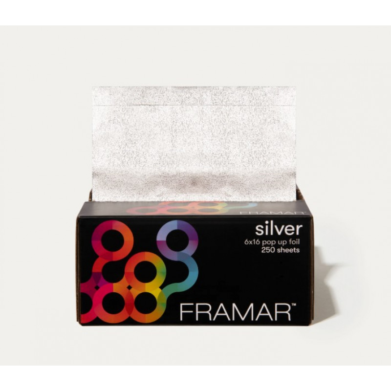 framar star struck silver 6x16 embossed pop up foil 250pc