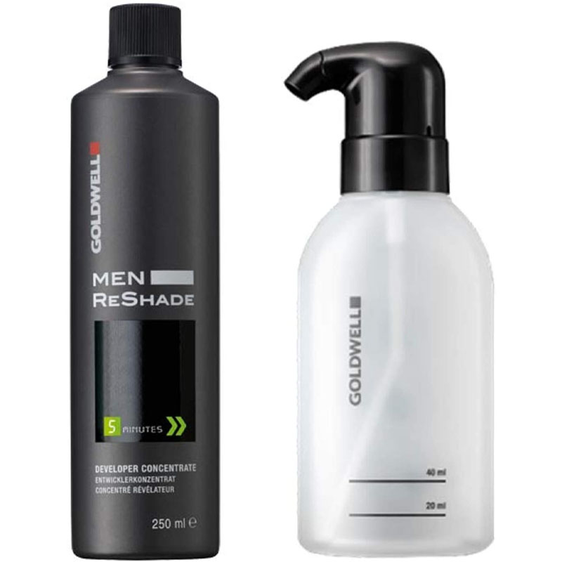 men reshade developer concentrate & applicator bottle set 250ml