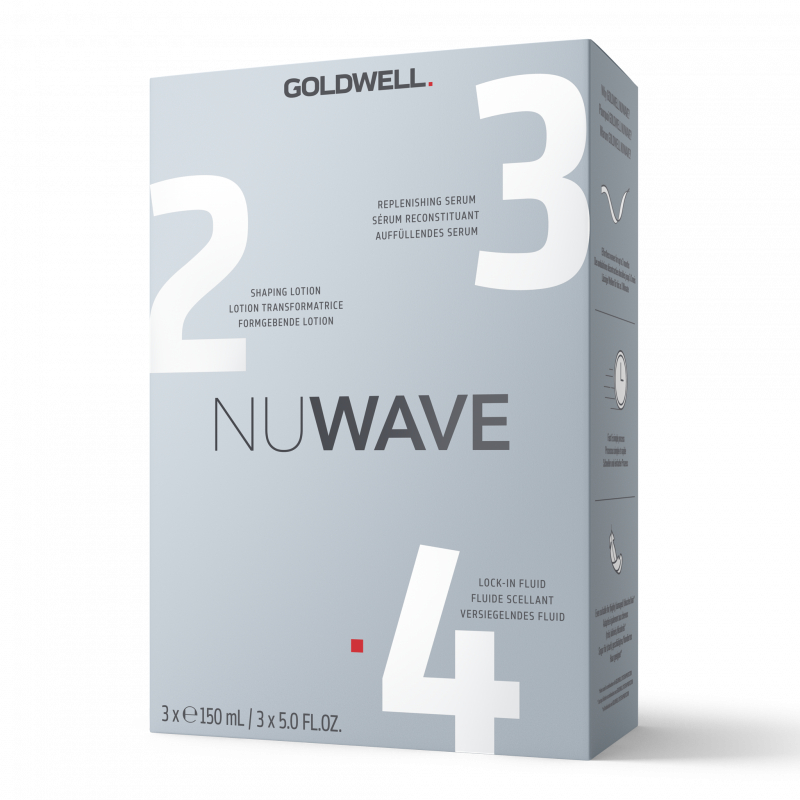 goldwell nuwave step 2 step 3 step 4, 3x150ml