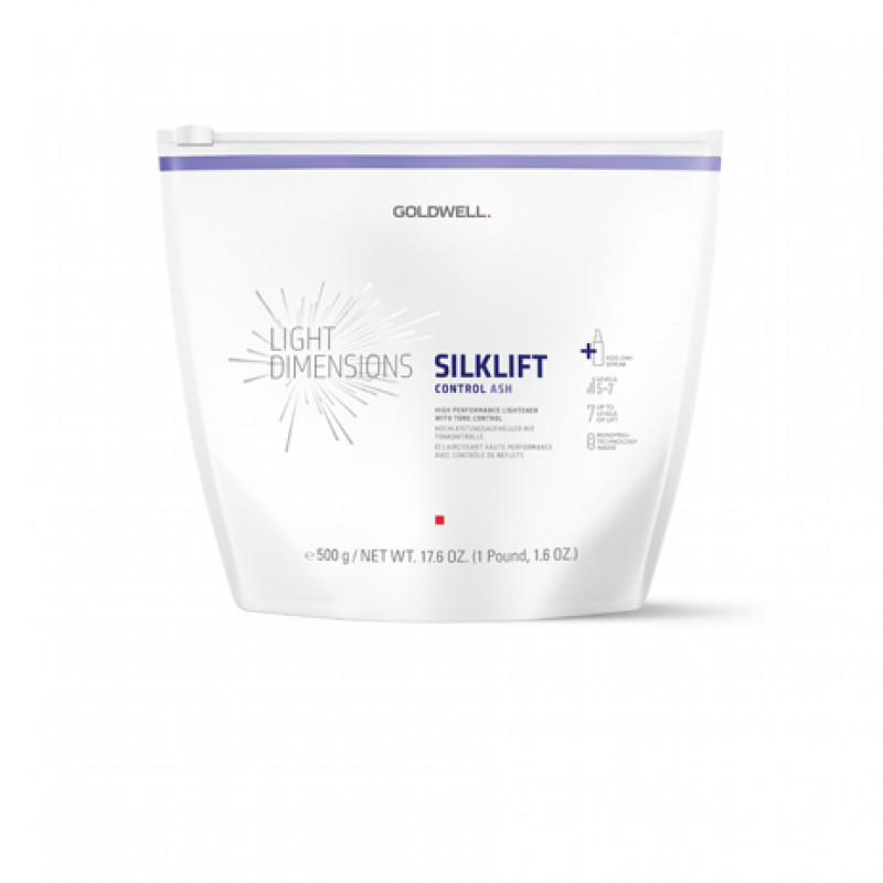 lightdimensions silklift control ash level 5-7 lightener 500g