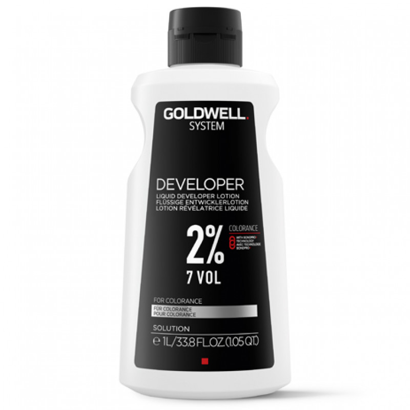 goldwell system 7 volume (2%) developer lotion litre
