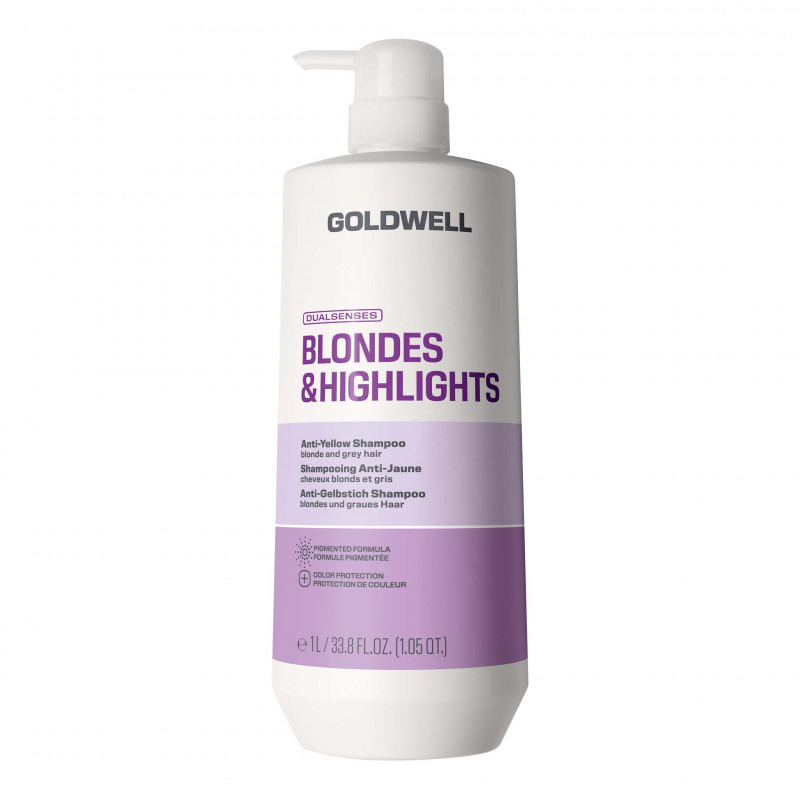 dualsenses blondes & highlights anti-yellow shampoo litre