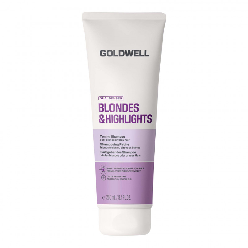 dualsenses blondes & highlights purple toning shampoo 250ml