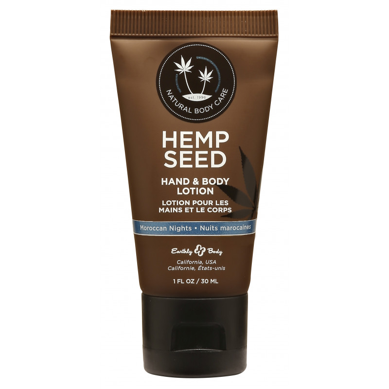 hemp seed hand & body lotion moroccan nights 1oz 