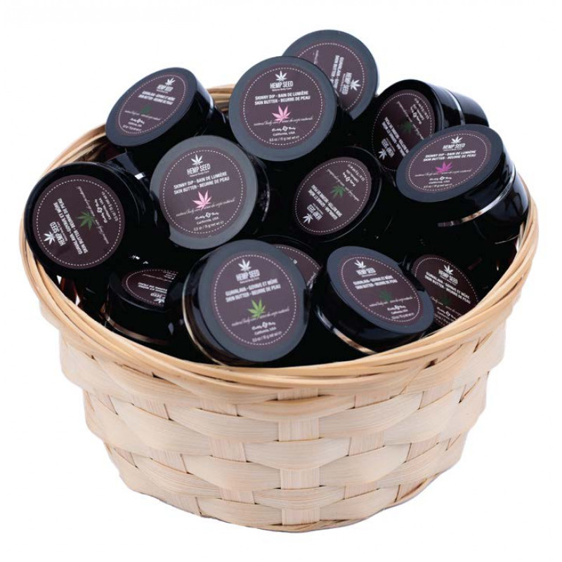 hemp seed butter 0.5oz holiday basket 24 pc