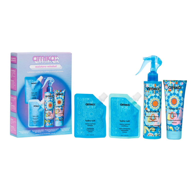 amika moisture-minded hydro rush holiday set