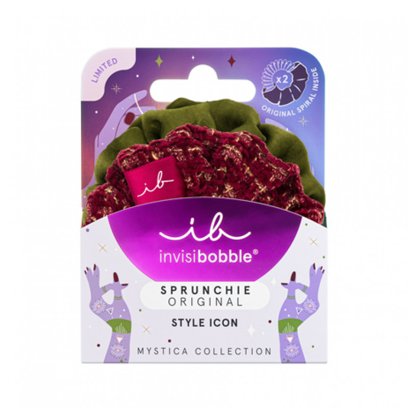 invisibobble sprunchie mystica merry for love 2pc