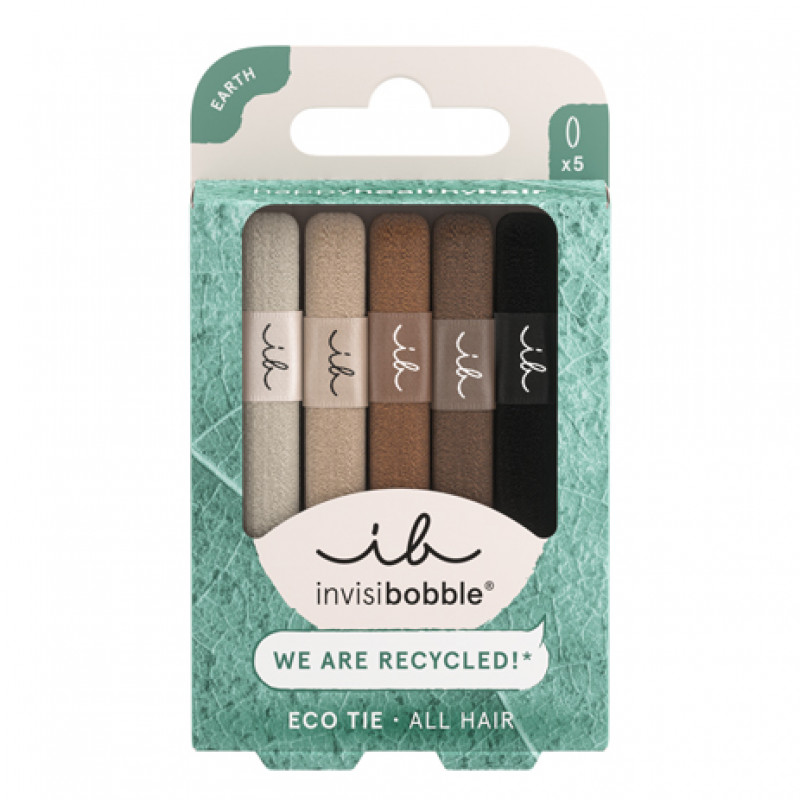 invisibobble eco-tie mocha 5pc