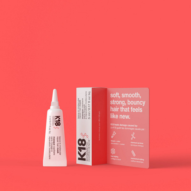 k18 leave-in molecular repair hair mask 5ml
