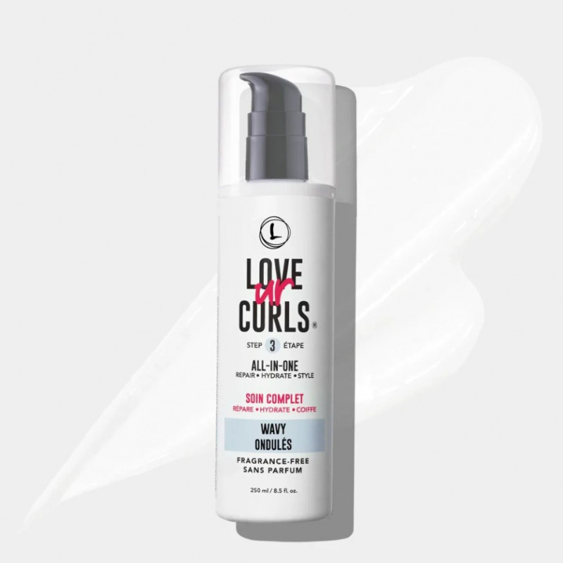 love ur curls fragrance free all in one wavy 250ml