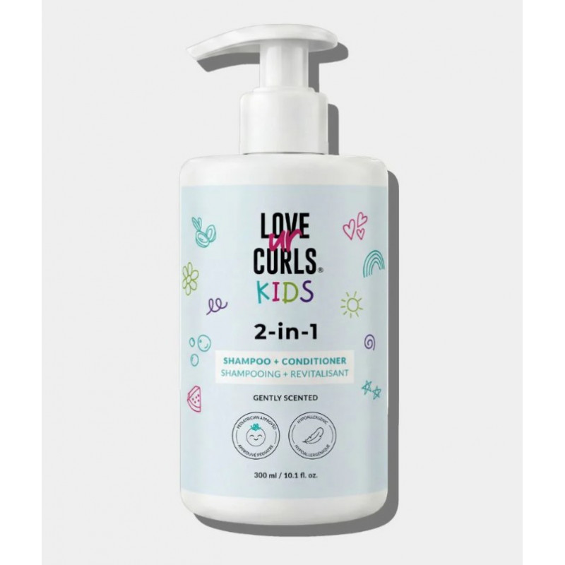 love ur curls kids 2 in 1 gently scented 300ml