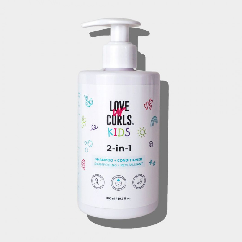 love ur curls kids 2 in 1 gently scented 300ml