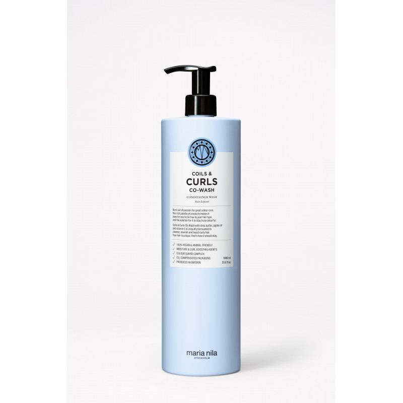 maria nila coils & curls co-wash 1000ml