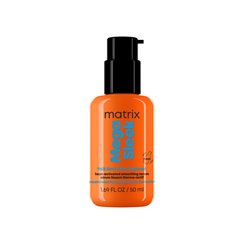 matrix mega sleek 96h anti-frizz topcoat serum 50ml