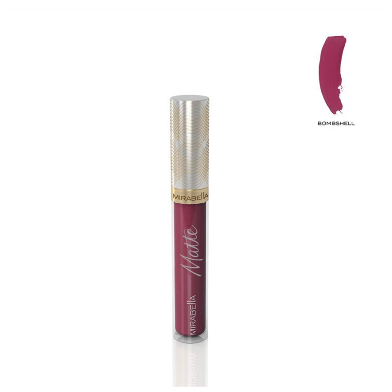 mirabella luxe advanced formula matte lip gloss bombshell