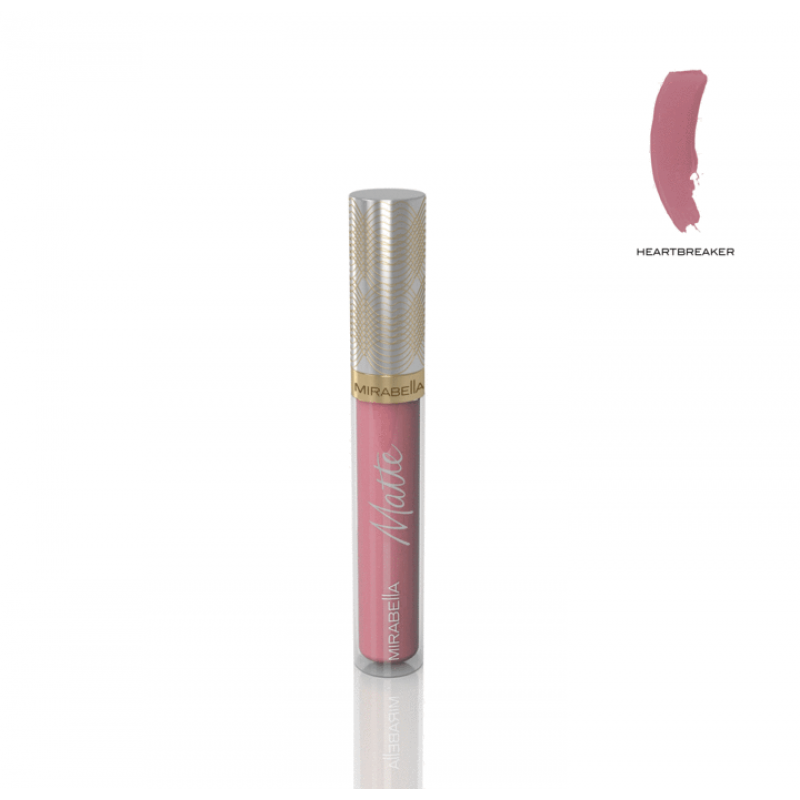 mirabella luxe advanced formula matte lip gloss heartbreaker matte