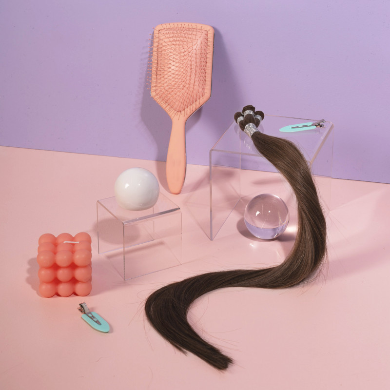 pony hand tied weft (the mini)  chestnut 22