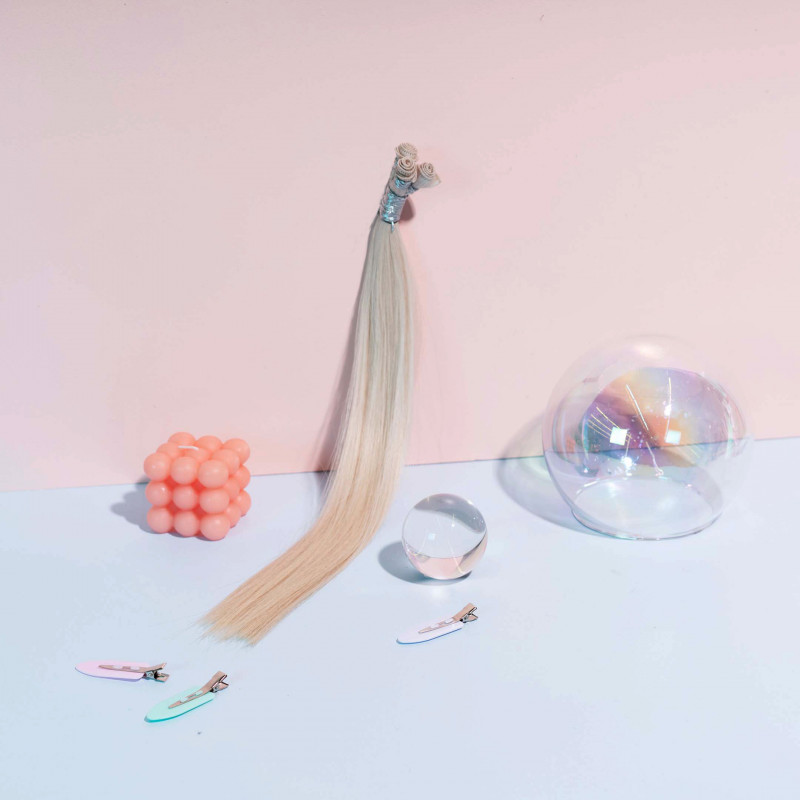 pony hand tied weft (the mini)  pearl 18