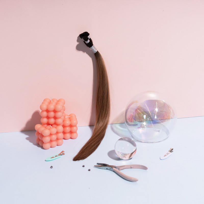 pony hand tied weft (the mini)  pudding 18 50g